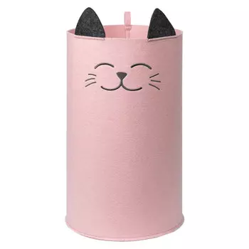 корзина для хранения eva HOME Котик 300х300х480мм 29л розовый