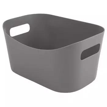 корзина TODELIA 30,5х19,5х16см 9,7л с ручками пластик серая