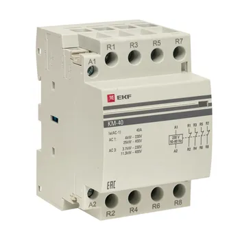 Контактор модульный EKF PROxima (km-3-40-04) 230-400 В 40 А тип AC 4Р