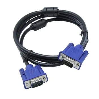 1,5 м удлинительный кабель VGA HD 15-контактный разъем «папа-папа» VGA кабели шнур провода медный сердечник для ПК компьютерный монитор проектор 1pcs