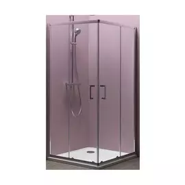 Душевой уголок Kolpa- San Eco Quat TKK 80х80х185 см, прозрачное стекло, профиль хром