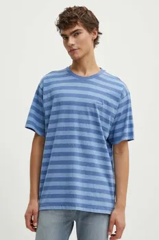 Хлопковая футболка Levi's, синий
