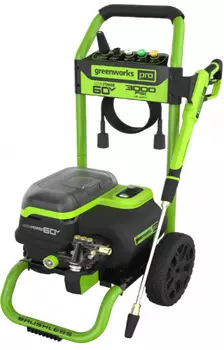 Мойка высокого давления "Greenworks" аккумуляторная 60V, 250бар, бесщеточная, с портом на 2 АКБ