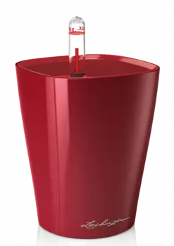 Кашпо "LECHUZA" Mini Deltini Table Planter красный 0,4л