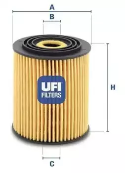 Фильтр масляный UFI 25.034.00 Mini Cooper 1.6 01>