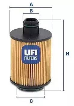 Фильтр масляный UFI 25.061.00 Alfa 159, Fiat Bravo/Croma/Grande Punto, Lancia Delta/Musa 05>