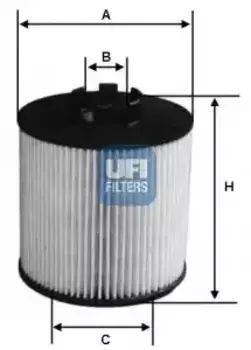 Фильтр масляный UFI 25.063.00 MB W169/W245 1.5-2.0 04>