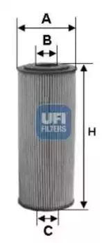 Фильтр масляный UFI 25.155.00 MB W204 1.8i 07>/W212 1.8i 09>
