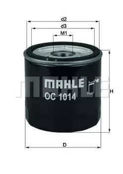 Фильтр масляный KNECHT OC1014 Volvo S60/V60/V70/XC60 2.0 10>