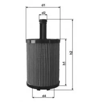 Фильтр масляный MAHLE OX 188D VW Golf 4, Audi A2/A3/TT 2.3-3.2/1.2TDi-2.0TDi 97>