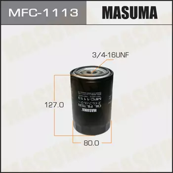 Фильтр масляный MASUMA MFC1113 VW Taro 1.8/2.2 89-94, Toyota Hilux/Hiace 1.6-2.0 <89