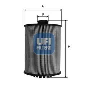Фильтр масляный UFI 25.089.00 VW Touareg 3.6 10>/Passat 3.6 11>