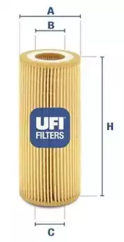 Фильтр масляный UFI 25.048.00 BMW E46/E61/E65/E90/X3/X5/X6 2.5D-3.5D 03>