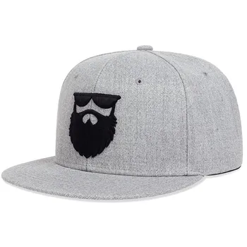 Модная мужская и женская хлопковая бейсболка Snapback в стиле хип-хоп, бейсболка с вышивкой Uncle Beard, кепки для дальнобойщиков, регулируемые шляпы для отдыха на открытом воздухе чёрный