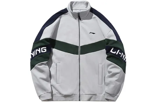 Спортивная модная коллекция куртка унисекс микрокристаллическая серая Lining, серый
