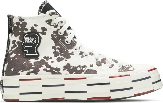 Кроссовки Converse Brain Dead x Chuck 70 Cow Print, белый