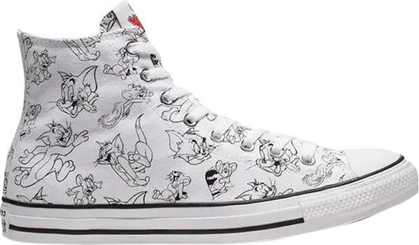 Кроссовки Converse Tom and Jerry x Chuck Taylor All Star High White, белый