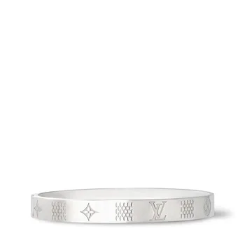 Браслет Damier Staples Louis Vuitton, серебряный