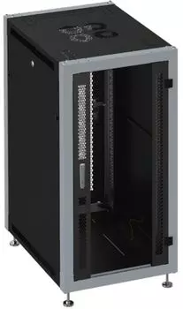 Шкаф напольный 19", 33U SYSMATRIX SL 6633.913 600x600x1600mm (ШхГхВ) передняя дверь стеклянная, задняя дверь перфорированная, поворотная ручка с замко