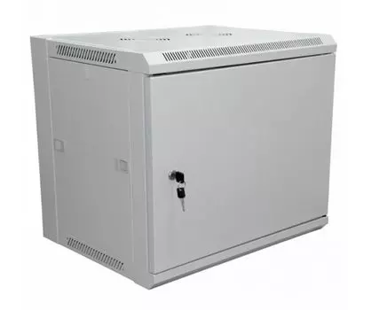 Шкаф настенный 19", 9U Rexant 04-2211 600450500 мм (ШxГxВ) -дверь металл,стенки съемные (разобранный) RAL 7035