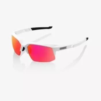 Очки велосипедные Speedcoupe Soft Tact Off 100% , белые, фиолетовые, многослойные зеркальные линзы, 61031-010-72