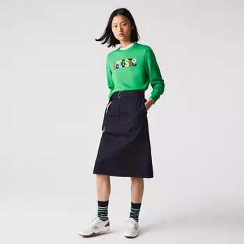 Женская хлопковая юбка Lacoste