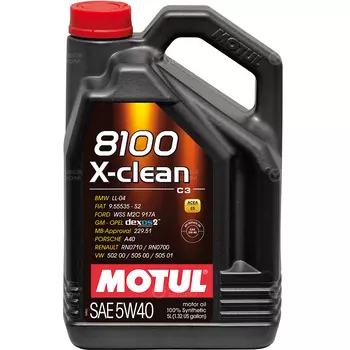 Моторное масло Motul 8100 X-clean 5W-40, 5 л