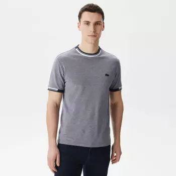 Мужская хлопковая футболка Lacoste с принтом