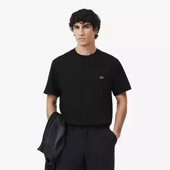 Мужская футболка Lacoste из хлопка с нагрудным карманом
