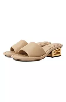 Кожаные мюли Baguette Fendi