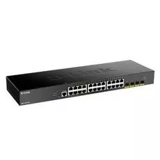 Коммутатор D-link DGS-1250-28X/A1A 24x10/100/1000Base-T, 4x10GBase-X SFP+, L2, 19”