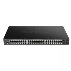 Коммутатор D-link DGS-1250-52XMP/A1A 48x10/100/1000Base-T PoE (370Вт), 4x10GBase-X SFP+, L2, 19”