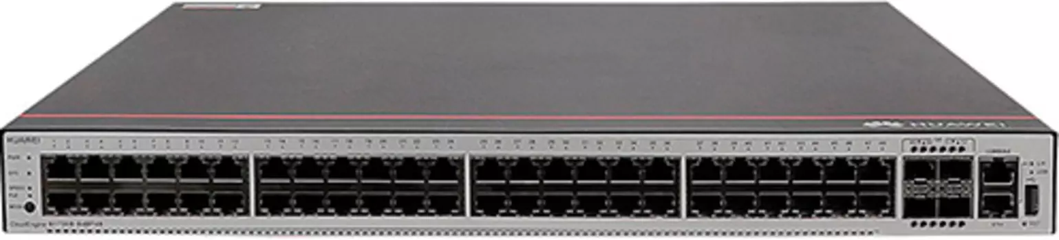 Коммутатор Huawei 98011343 S5735-L48P4X-A1 (48*10/100/1000BASE-T ports, 4*10GE SFP+ ports, PoE+, AC power) + Basic Software
