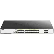 Коммутатор D-link DGS-3000-28XS/B1A 24xSFP Gigabit, 4x10GBase-X SFP+, L2