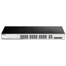 Коммутатор D-link DGS-1210-28/F1A 24xUTP 100/1000, 4xSFP, WebSmart, 19", rev /F1A, /F1B, /F2A, /F3A