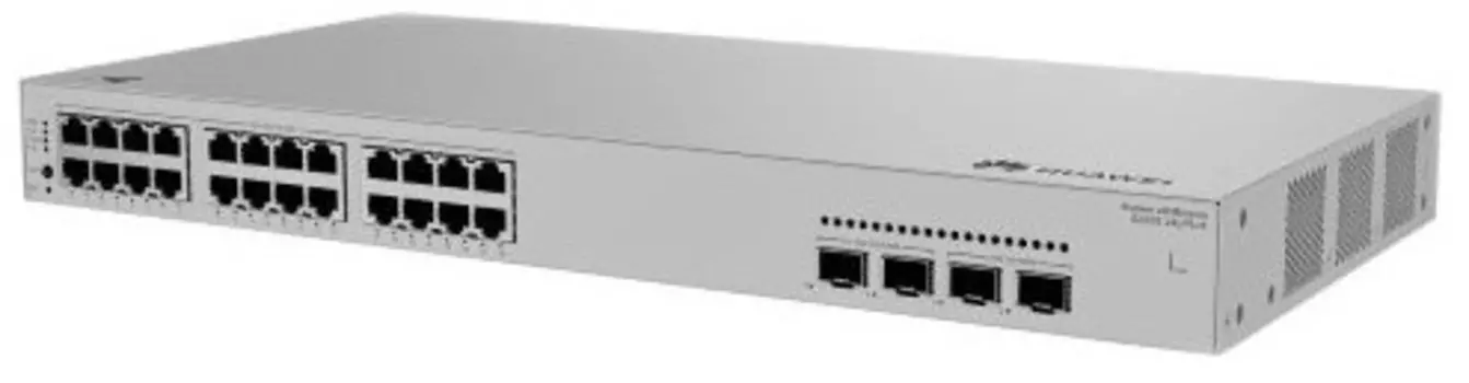 Коммутатор Huawei S220S-24LP4JX 98012519 (L2, 24*10/100/1000BASE-T ports (195 W PoE+), 2*10GE SFP+ ports, 2*2.5GE SFP ports, built-in AC power)