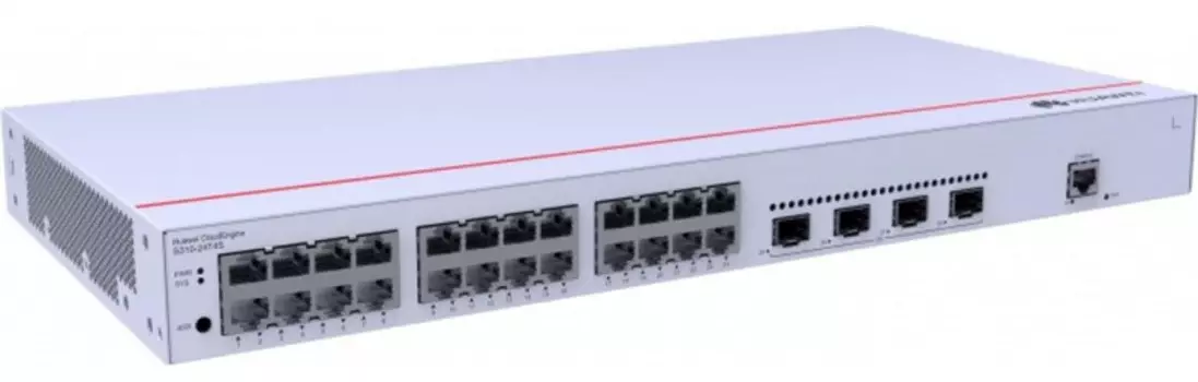 Коммутатор Huawei S310-24T4S 98012202 L2+ (static route), 24*10/100/1000BASE-T ports, 4*GE SFP ports,