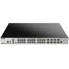 Коммутатор D-link DGS-3630-28PC/A2ASI 20x10/100/1000Base-T PoE (PoEбюджет 370 Вт) 4xCombo100/1000Base-T/SFP, 4x10GBase-X SFP+