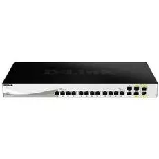 Коммутатор D-link DXS-1210-16TC/A2A настраиваемый, 12х10GBase-T, 2х10GBase-X SFP+ и 2 комбо х10GBase-T/SFP+, rev /A2A, /A3A
