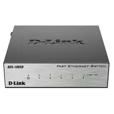 Коммутатор неуправляемый D-link DES-1005D/O2B 5-port UTP 10/100Mbps, Metal case