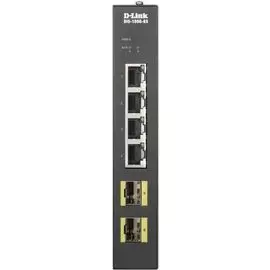 Коммутатор неуправляемый D-link DIS-100G-6S/A2A промышленный 4x10/100/1000Base-T, 2x1000Base-X SFP