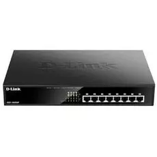 Коммутатор PoE D-link DGS-1008MP/B1A 8x 10/100/1000Base-T PoE 802.3af/802.3at(30 Вт, PoEбюджет 125 Вт), функцией энергосбережения и поддержкой QoS