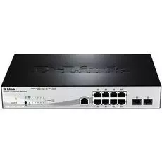Коммутатор PoE D-link DGS-1210-10P/ME/A1A 8xUTP 100/1000, 2xSFP Gigabit, 78Wt, L2
