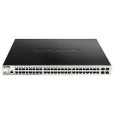 Коммутатор PoE D-link DGS-1210-52P/ME/B1A 24x10/100/1000Mbp, 24x10/100/1000Mbp PoE (193 Вт), 4xSFP, L2, 19'', rev /A1A/B1A
