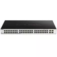Коммутатор D-link DGS-1210-52/ME 48xUTP 100/1000, 4xSFP, L2, 19", питание 220 В или DC 12 В и возможностью мониторинга статуса питания коммутатора