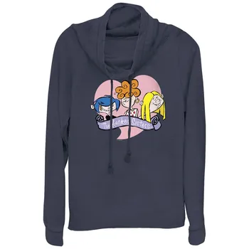 Juniors' Cartoon Network Ed, Edd, n Eddy Kanker Пуловер с рисунком в виде сердца и воротника-хомута Sisters Licensed Character