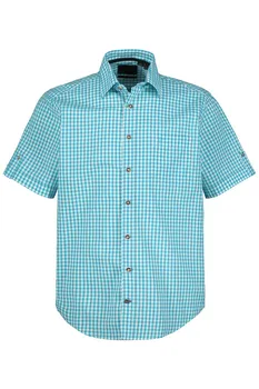 Клетчатая рубашка JP1880 Regular fit Button Up Shirt, синий