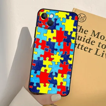 Чехол-головоломка с поддержкой аутизма для iPhone 13 14 Pro Max 11 12 Mini 6S 7 8 Plus SE 2020 2022 X XR XS MAX, чехол iPhone 8