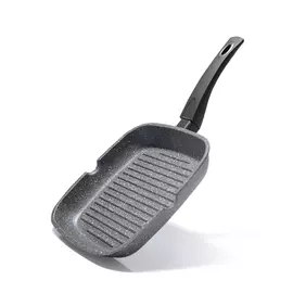 Сковорода-гриль Fissman Grey Stone алюминий 24х24 см