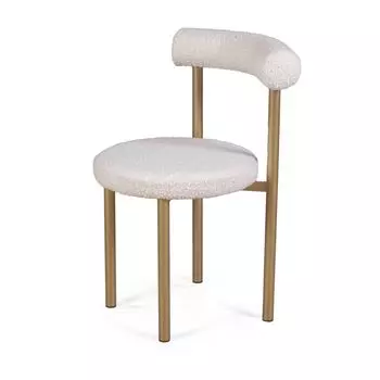 Стул Biggi, букле Turin ivory / опоры золото